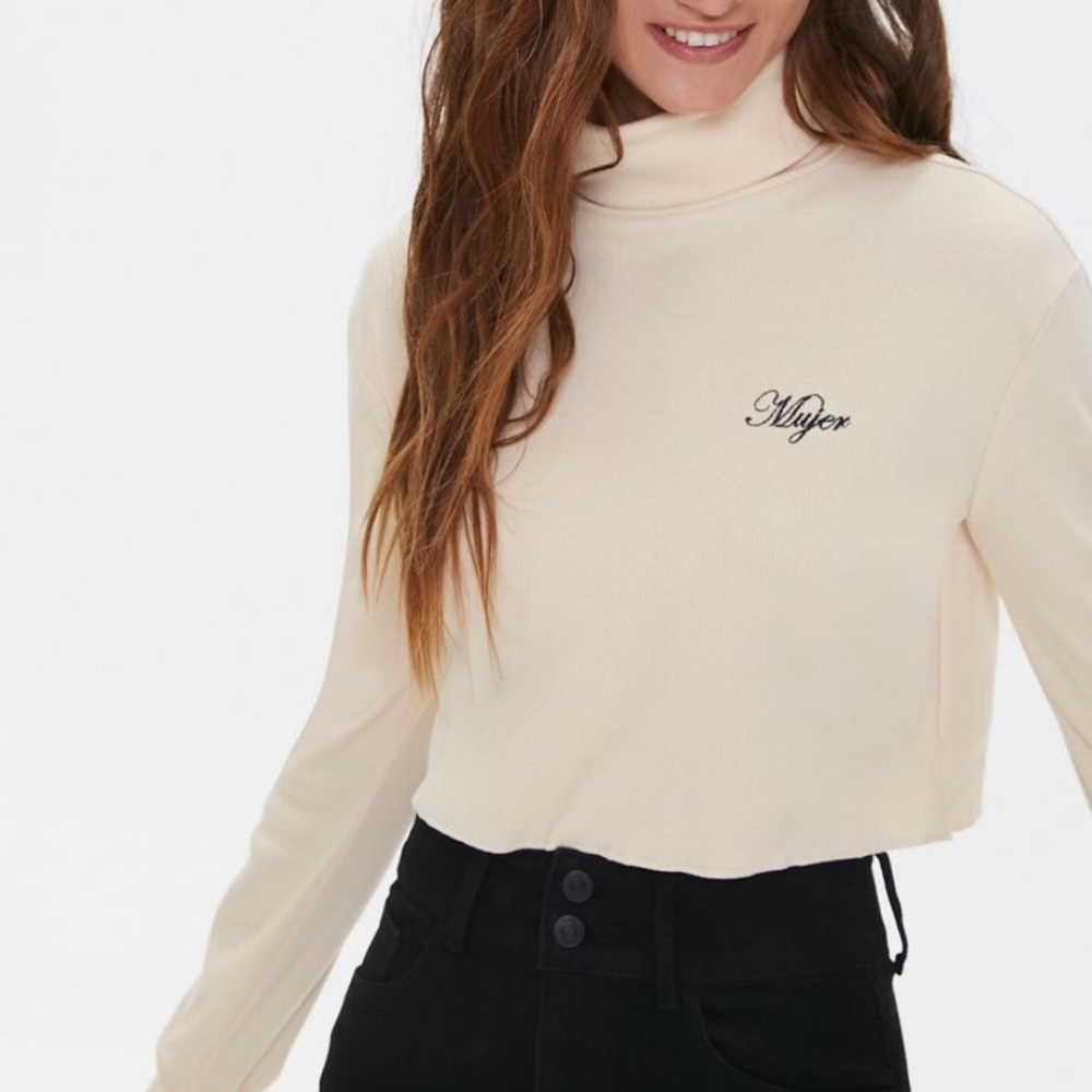 Forever 21 cropped turtleneck
